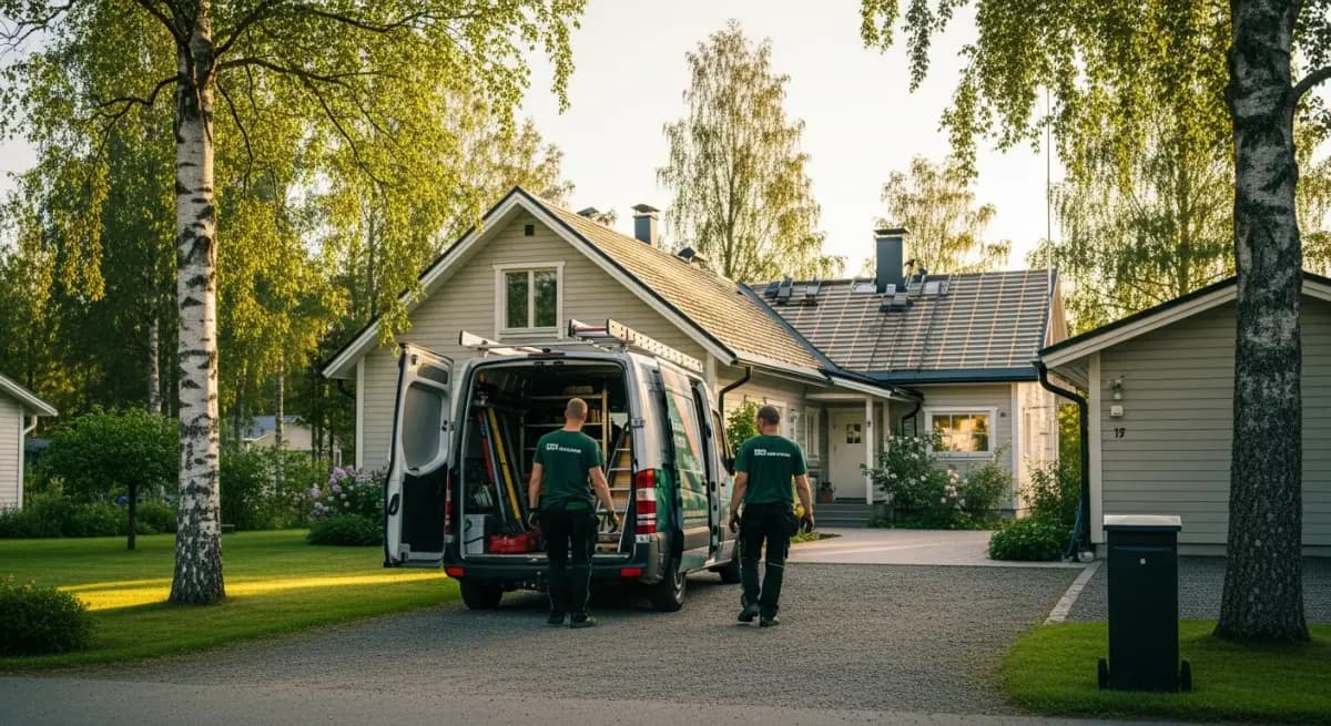 Soome eramaja tumehalli plekkatusega