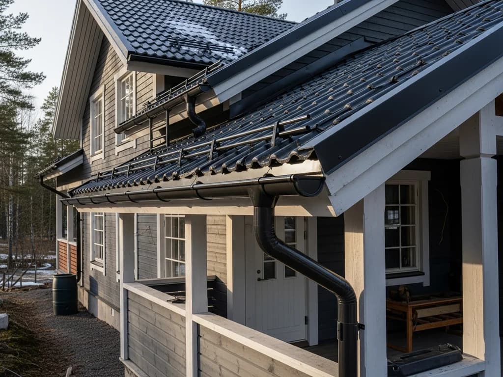 Rainwater system components — gutters and downspouts