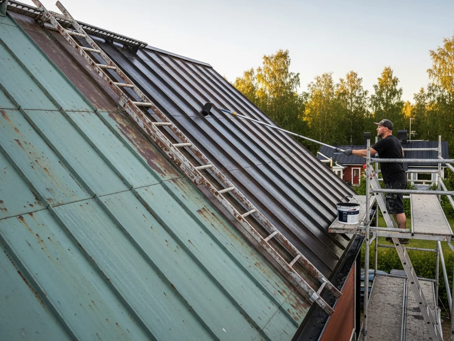 Kattomaalaus itse: opas, riskit ja kustannusvertailu