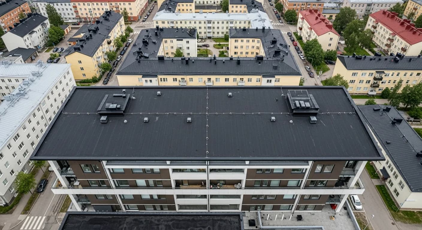 Tasakatto Suomessa: rakenne, materiaalit ja hinta 2026